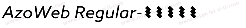 AzoWeb Regular字体转换